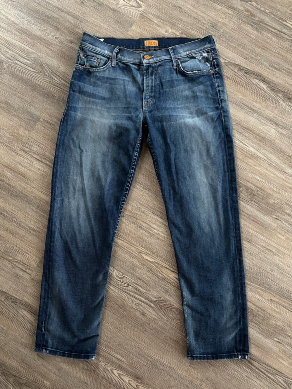 MOTHER The Dropout Boyfriend Jeans in Tequila Truth Denim - Picture 3 of 9